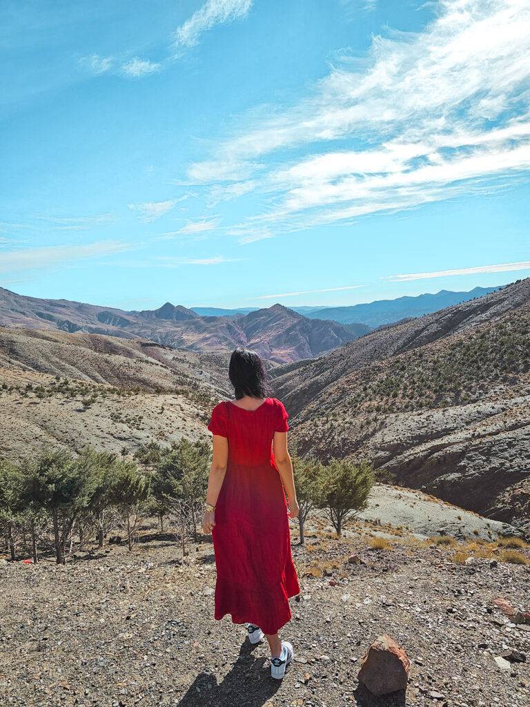 High Atlas Mountains on the way to Marrakech from Ait Ben Haddou