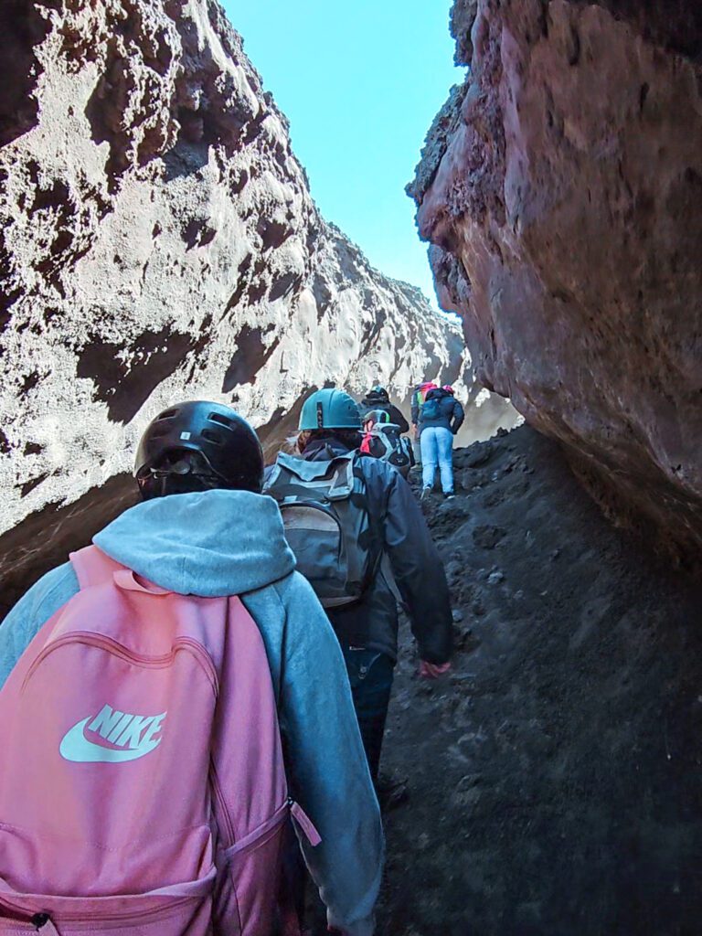 Lava tunnel, Etna