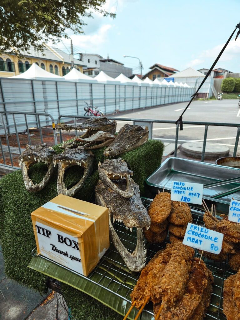 Crocodile meat in Thailand