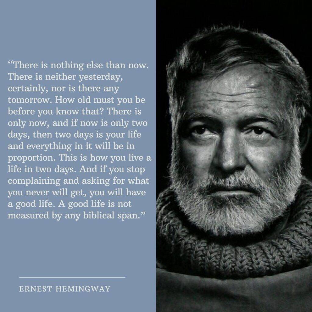 Ernest Hemingway Quote from For Whom the Bell Tolls