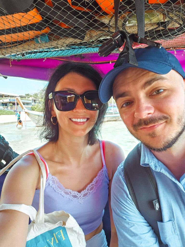 Long-tail Boat to Railay Beach from Ao Nang