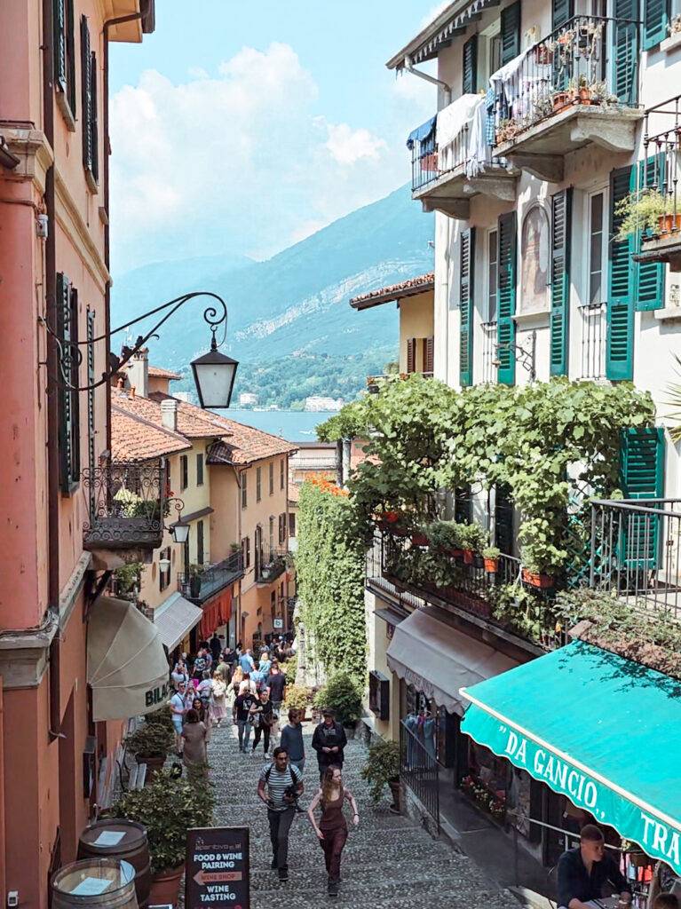 Serbelloni Street is the most photogenic street in Lake Como (Bellagio)