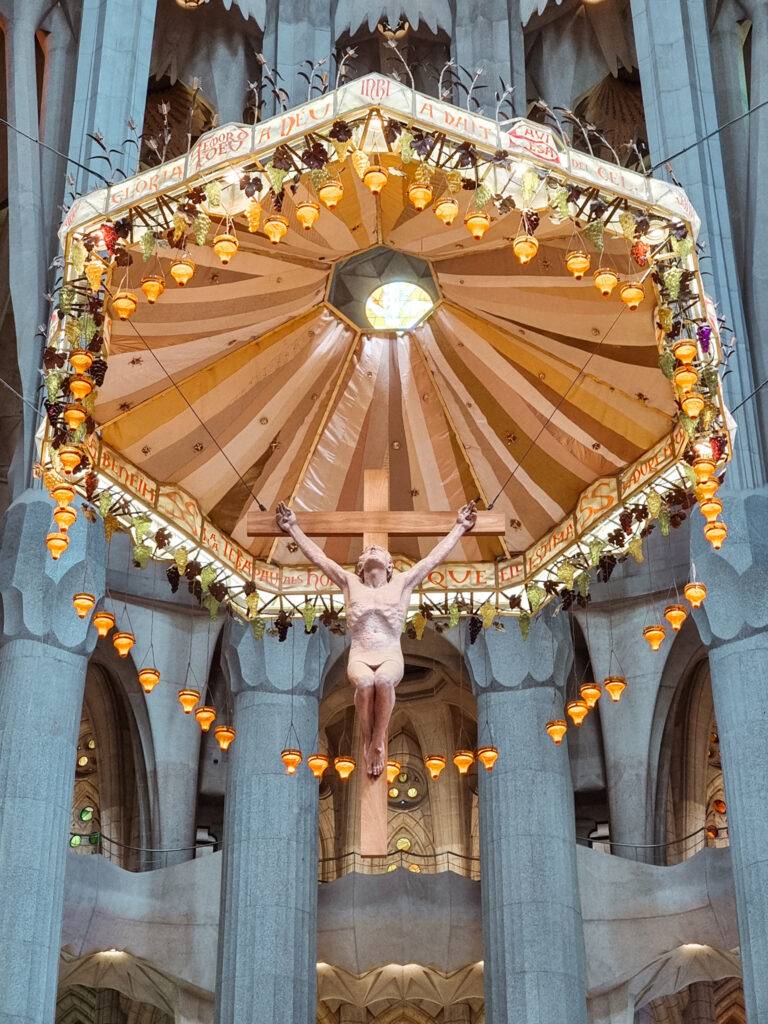 Illuminated Christ on Cross
