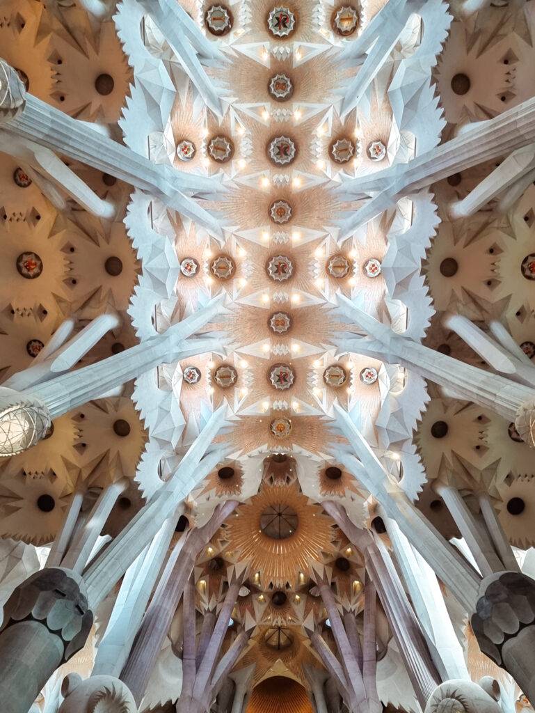 Ceiling at La Sagrada Familia