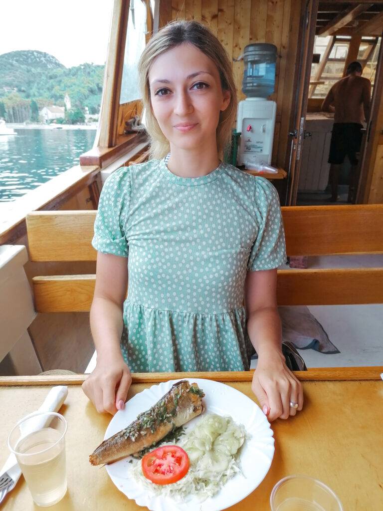 Lunch on the boat
