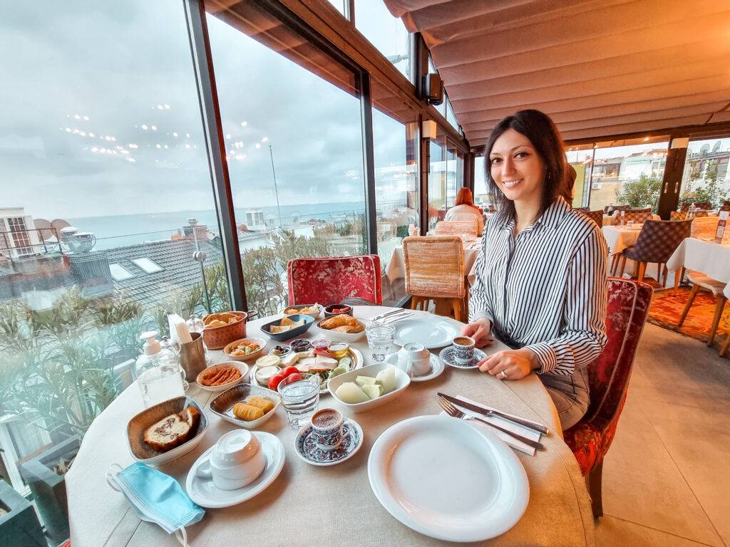 Breakfast at Tria Hotel in Istanbul