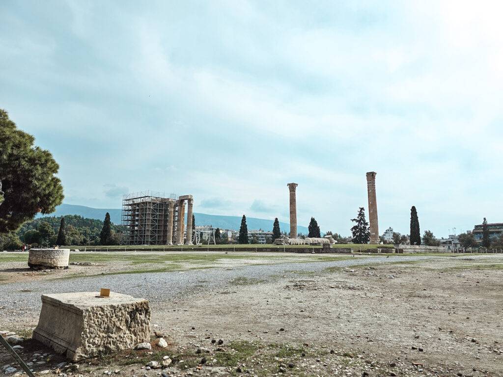 The Temple of Olympian Zeus in Athens