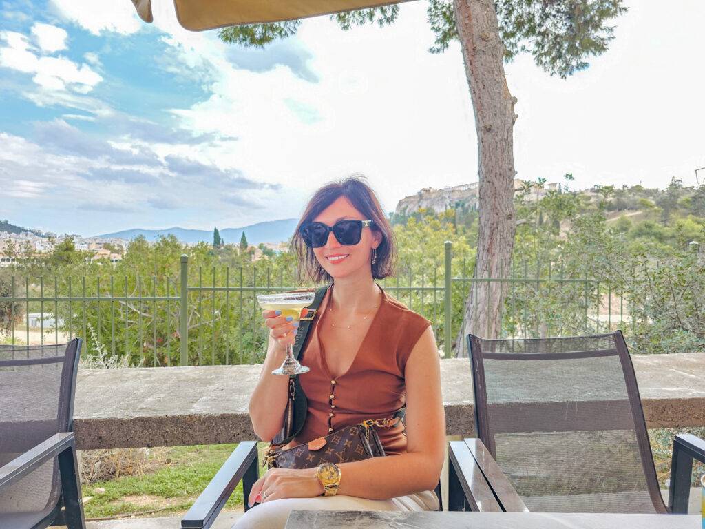 Drinks with the Acropolis View