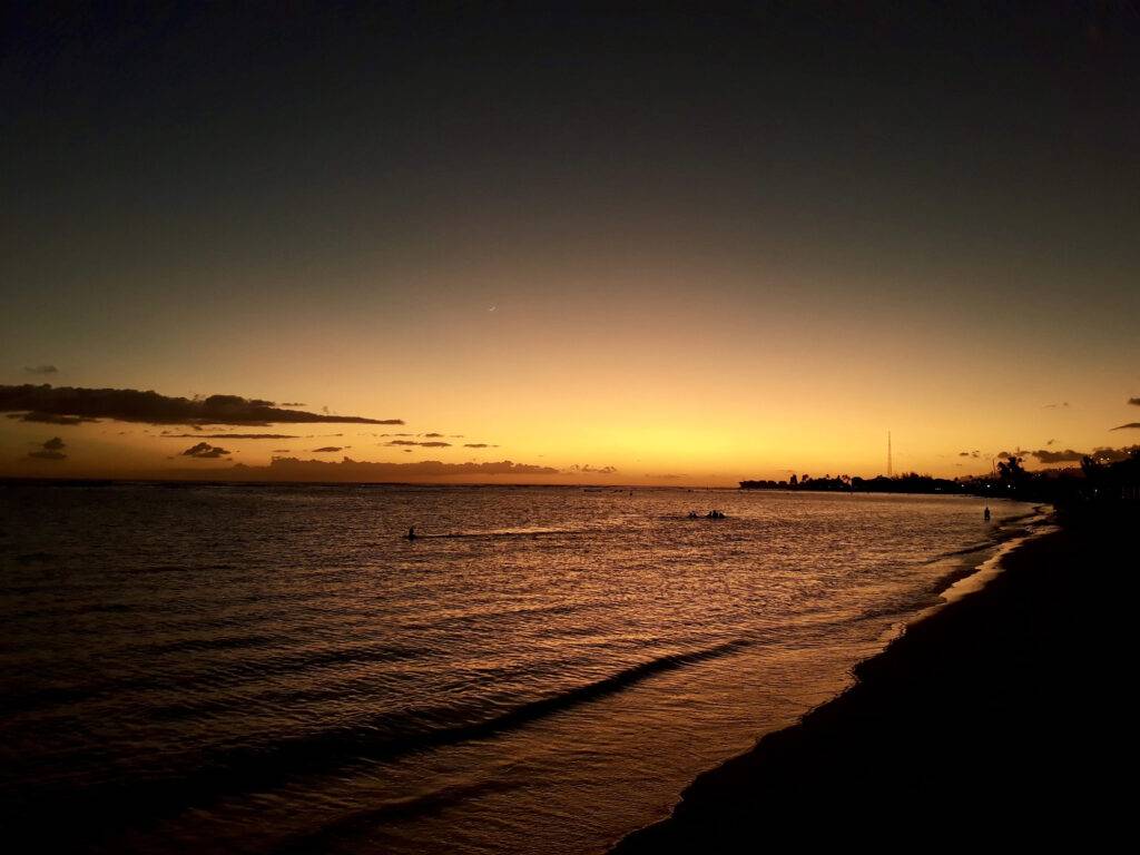 Sunset in Honolulu